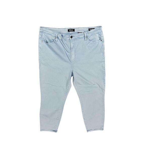 Buffalo David Bitton Ladies’ Light Wash Ankle Length Skinny Pant - Size 16/36 - Picture 3 of 5